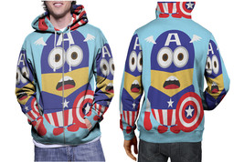 Despicable Me Captain America The Minions Despicable Me Hoodie Sporty Casual Gra - £27.07 GBP+