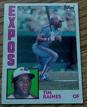 Tim Raines, Expos,  1984  #370 Topps  Baseball Card,  GOOD CONDITION - £2.36 GBP