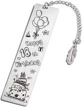 Stainless Steel Bookmark for Book Lover Kids Girls Women Men Book Marks (18TH) - £11.66 GBP