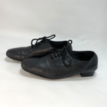 Very Fine Mens Leather Black Ballroom Dance Shoes Salsa Latin Tango Jazz 8.5 - £19.68 GBP