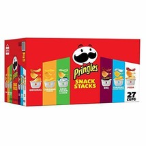 Pringles Potato Crisps Chips, Lunch Snacks, Office and Kids Snacks,(27 Cups) - £17.29 GBP