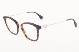 FENDI FF 0307 086 Dark Havana Eyeglasses 307 50mm - £118.52 GBP