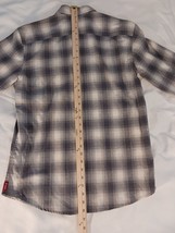 Wrangle Long Sleeves Spread Collar Shirt Gray Plaid - Medium image 8