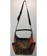 BG) Diane Von Furstenberg Brown Leopard Print Hand Bag Purse - $98.99