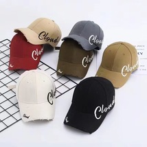 Torn Edge Embroidered Baseball Hat, Embroidered Cap, Fashion Hats, Unise... - £15.63 GBP