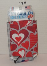 WinCraft Valentines Day Can Cooler Koozie Love Hearts Red - $9.85