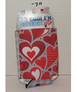 WinCraft Valentines Day Can Cooler Koozie Love Hearts Red - $13.82 CAD