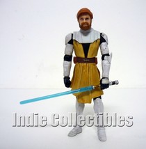 Star Wars Obi-Wan Kenobi Clone Wars Action Figure Complete C9+ 2012 - $18.55