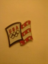 USA Olympics American Flag Lapel Hat Jacket Pin 2004 Athens  - £10.48 GBP