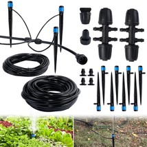 Drip Irrigation System Kit - 2Pcs 32Ft/10M Hose, Diy Automatic Water, An... - £30.83 GBP