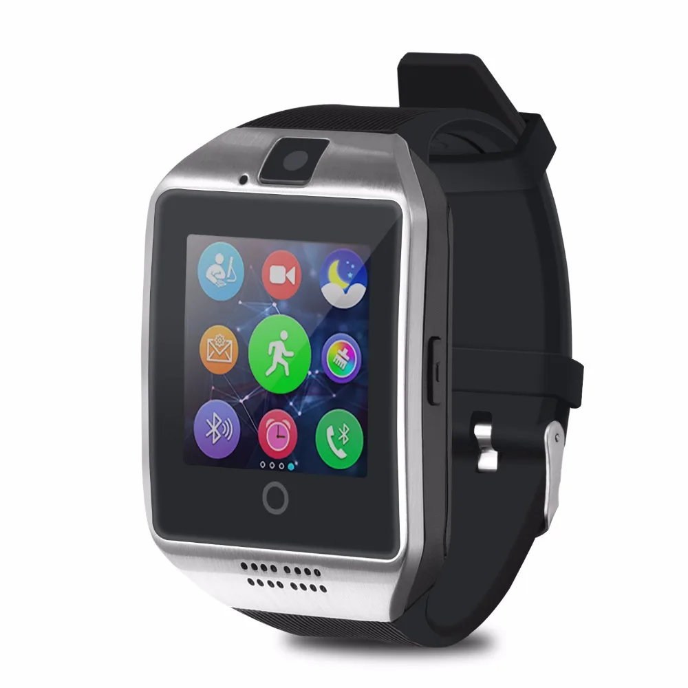 Bluetooth Smart Watch men Q18S With Camera Facebook Whatsapp Twitter Sync SMS Sm - £150.07 GBP