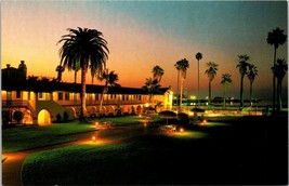 Santa Barbara California Harbor View Inn Sunset Palm Tree Ocean Vintage ... - £7.49 GBP