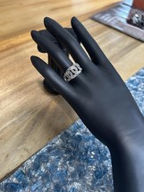 Silver Women&#39;s Ring with Chain Link Design - $464.58 MXN