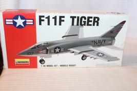 1/48 Scale Lindberg, F11F Tiger Jet Model Kit #70504 BN Open Box - £62.77 GBP