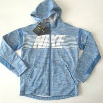 Nike Boys Therma Full Zip Hoodie - BV3780 - Blue 489 - Size M - NWT - £22.01 GBP