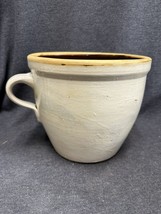 Rare Pennsylvania Antique Salt Glaze Stoneware Chamberpot Crock 7.5” Tal... - $137.61