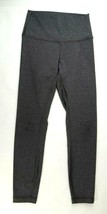 Lululemon Gray High Waisted Cropped Leggings Womens Size 6 ***Small Defe... - $38.24