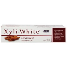 NOW Foods XyliWhite Toothpaste Gel Fluoride-Free Cinnafresh Flavor, 6.4 Ounces - $8.16