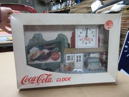 Vintage Coca Cola Hanging Wall Clock Sign Advertisement C26 - £138.68 GBP