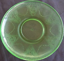 Beautiful Light Green Fostoria Glass Saucer – Vgc – Beautiful Vintage Federal - $19.79