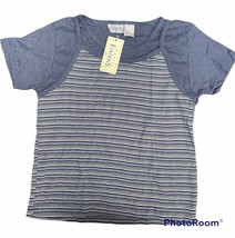 Vintage Women’s Basic Editions Short Sleeve Tank Top Over T-Shirt Size 1... - $23.76