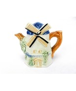 Porcelain Miniature Teapot, 2-Piece Windmill, Made in Japan, Vintage - $14.65