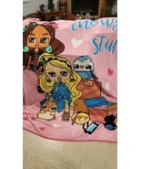 BOXY GIRLS/ BLANKET(throw) &quot;NEVER ENOUGH STUFF&quot; 72&quot;X84&quot; - $14.75