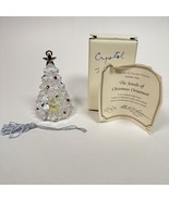 Lenox Jewels of Christmas 3D Full Lead Crystal Ornament Vtg - $364.46 MXN