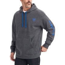 Ariat Male Ariat Logo Hoodie Charcoal Heather Large - $70.99
