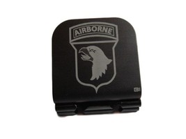 US Army 101st Airborne Div Shoulder Patch Laser Etched Aluminum Hat Clip Brim-it - £9.48 GBP