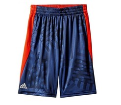 Adidas Big Boys L Navy Red Pockets Elastic Waist USA Flag Athletic Short... - $16.82