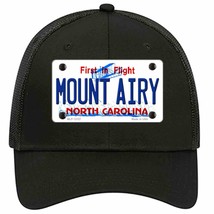 Mount Airy North Carolina State Novelty Black Mesh License Plate Hat - £23.17 GBP