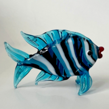 New Colors! Murano Glass, Handcrafted Unique Lovely Fish Figurine, Size 2 - £21.57 GBP