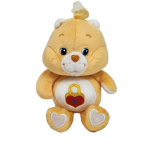 8&quot; 2003 Care Bears Secret Bear Heart Lock Padlock Stuffed Animal Plush Toy - £22.02 GBP