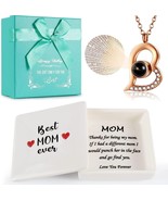 Best Mom Ever Gifts, I Love You Necklace Gift for Mom with Jewelry Tray - $26.72