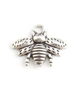 Bee Bumblebee Honey Charm Vintage look for bracelet necklace Gold or Silver - £1.57 GBP