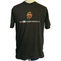 Sinfire Cinnamon Whiskey T-Shirt Size Large Gray Its a Sin to Party With... - $13.89