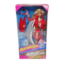 Vintage 1994 Baywatch Lifeguard Barbie W Dolphin In Original Box Mattel # 13199 - £59.03 GBP