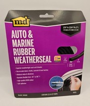 M-D Building Products Black Rubber Weatherstrip For Auto and Marine 17 ft. L X 5 - £6.98 GBP