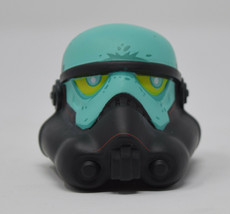 Disney Star Wars Legion Stormtrooper Helmet Vinylmation Black Teal Green 2.5” - £23.99 GBP