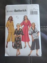 Butterick 5002 Easy Sewing Pattern Misses Top Dress Pants Sizes 26W-32W ... - $9.49