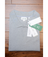 Lacoste PH8862 $155 Men&#39;s Gray Organic Cotton Polo Shirt Big &amp; Tall 4XLB... - $89.35 CAD