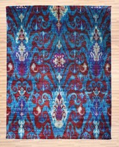 HandKnotted | Handmade | OUSHAK Rug | 8x10 ft | 240x300 cm | Colourful Rug | Sil - £1,343.42 GBP