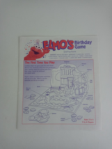 1997 Sesame Street Elmo&#39;s Birthday Board Game Instructions Replacement P... - $3.22
