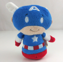 Hallmark Itty Bittys Marvel Captain America 4.5&quot; Bean Bag Plush - £6.09 GBP