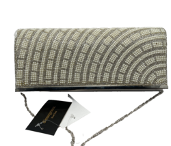 NWT d&#39;margeaux Gold Beaded Clutch Purse - $14.24