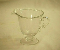 Old Vintage Century by Fostoria 4&quot; Footed Milk Creamer Pitcher Elegant Glassware - £15.63 GBP