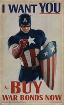 Captain America Buy US War Bonds Propaganda Poster Marvel Avengers USA - £2.40 GBP