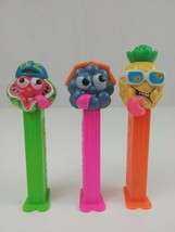 Vintage 2001 Lot of 3 Sourz Fruit Pez Dispensers Retired Grapes, Watermelon, +1 - £7.23 GBP