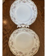 SET OF 2 Franconia AIDA GERMANY (GOLD TRIM) Dinner Plates 10 3/4&quot; - $39.35